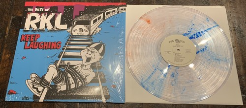RKL Keep Laughing The Best of LP Swirl Vinyl 100-Poison Idea NOFX 7 Seconds SNFU - Picture 2 of 8