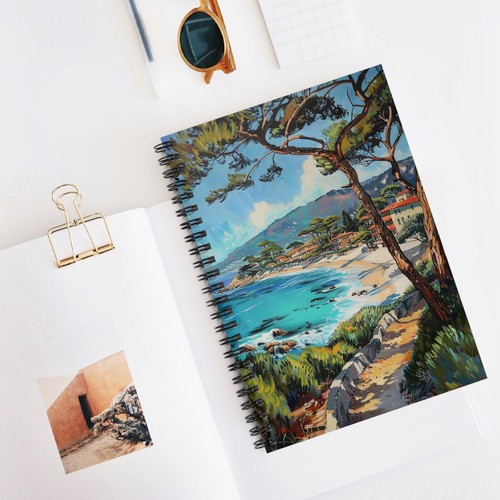 Carmel by the Sea Kunst Spirale Notizbuch - linierte Linie - Bild 6 von 6