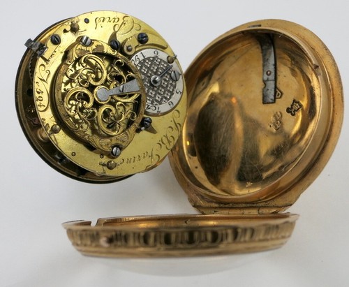 Antique Pocket Watch, gold case, verge - Paris, c1770 - Picture 7 of 12