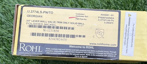 Rohl U.3774LS-PN/TO Perrin and Rowe Georgian Era Wandventil poliert Nickel - Bild 4 von 12