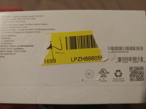 OPEN BOX Google Pixel Watch 1st Gen 41mm GPS WiFi Bluetooth Silver GQF4C - Picture 8 of 10
