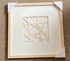 Threshold Framed Abstract Paper Modern Artwork 16x16 NWT