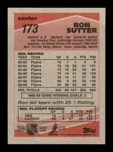 1989-90 TOPPS HOCKEY 1 TO 198 SEE DROP DOWN MENU - Picture 358 of 408