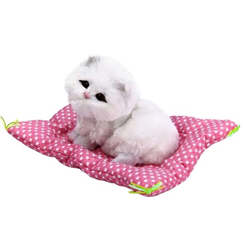 Plush Cats Toy Lovely Ornament Lovely Simulation Plush Cats Portable - Picture 7 of 8