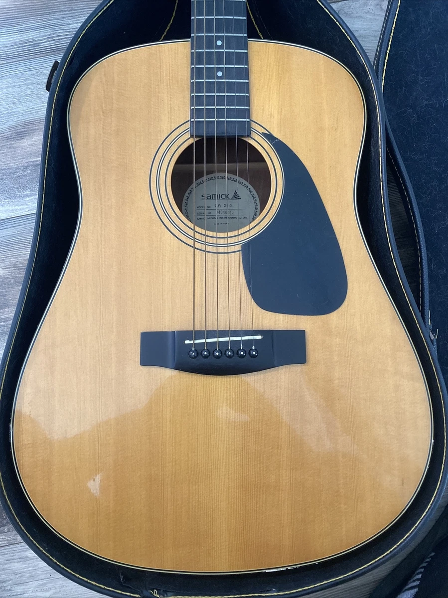 Samick SW210 Musical Instruments Acoustic Guitar With Case