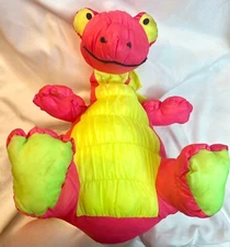 Stuffins Pink Dinosaur Stegosaurus Plush Lumpy Gang Squeaker Nylon 14" Parachute
