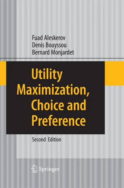 Fuad Aleskerov (U. A.) | Utility Maximization, Choice And Preference | Buch-image