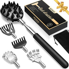 Telescoping Back Scratcher with 5 Detachable Heads, Valentines Day  Birthday Gi