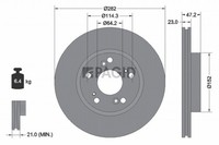 2X Bremsscheibe Pagid 54444NC FüR Honda FR 5 BE Civic 8 Hatchback FN FK IX FB FD