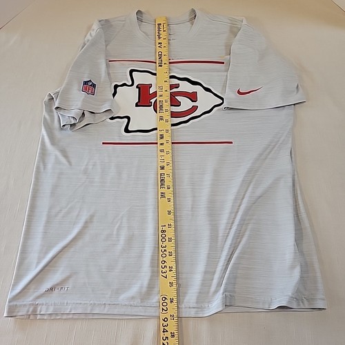 Men's Nike On Field Dri-Fit NFL Kansas City Chiefs Gray T-Shirt Small. Z - Picture 5 of 10