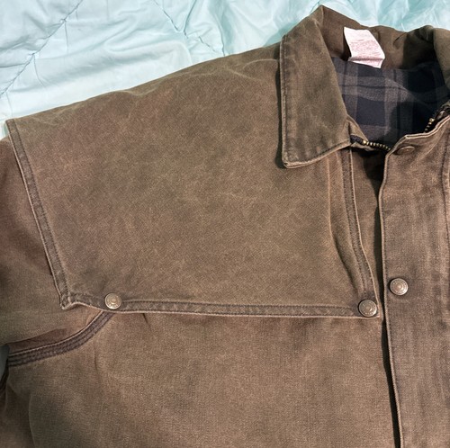 Vtg USA Carhartt CW042 Duster Western Rancher Barn Coat Mens Sz Xxl EUC - Picture 3 of 12