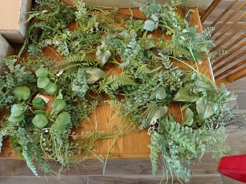 GRANDINROAD Fern Candle Rings Green Set of 5 - Picture 3 of 14