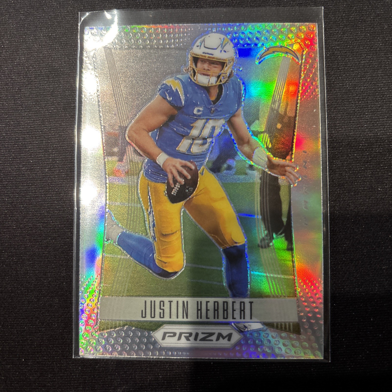 2022 Panini Prizm - Prizm Flashback Justin Herbert #PF-3 Silver Prizm