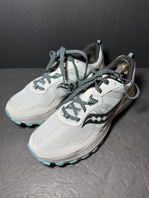 Women's Saucony Excursion TR16 Trail Running Shoes Fog/Rainfall Size 9.5W