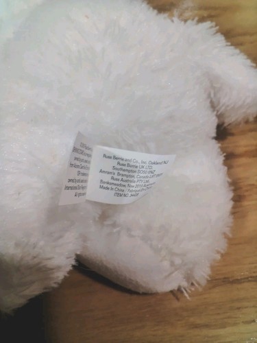 2006 Russ Shining Stars White Cat Kitty Kitten White Floppy Plush Stuffed Animal - Picture 6 of 6