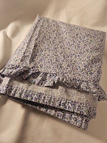 Ralph Lauren Elizabeth Street Volantes Mini Floral QUEEN Sábana Plana ALGODÓN EN MUY BUEN ESTADO - Imagen 4 de 7