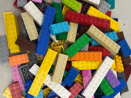 67 LEGO LARGE BRICKS BUILDING BLOCKS 2x4 2X6 2X8 2X10 MIXED COLORS 2x - Wide - Picture 5 of 8