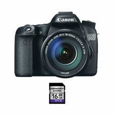 Canon EOS 70D DSLR Camera w/18-135mm Lens  16GB SDHC Card