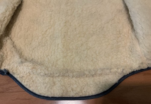Gilet jeans Carhartt denim vintage anni 80 taglia S blu foderato sherpa da lavoro - Foto 9 di 9