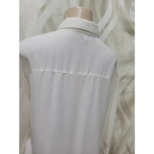 Camisa de Pescador Deportiva But Gordon Vintage Años 90 Minimalista Marfil Crema Abotonada - Imagen 7 de 10