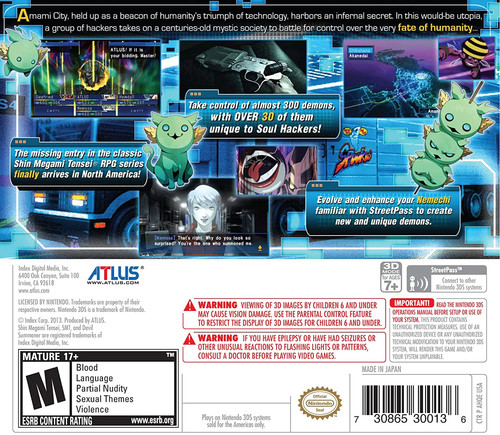 Shin Megami Tensei: Devil Summoner - Soul Hackers [Nintendo 3DS] - Picture 2 of 5