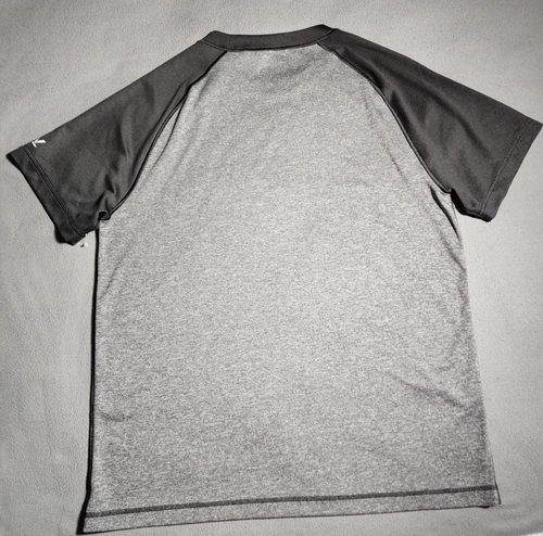 Speedo T-Shirt Mens Mens Large Gray Black Short Sleeve Blockthburn Performance - Picture 13 of 16