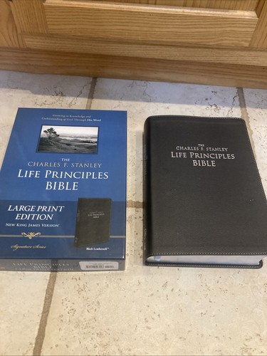 NKJV, The Charles F. Stanley Life Principles Bible-Large Print-New in box - Imagen 15 de 15
