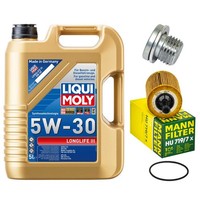 MotoröL Filter Set Liqui Moly 5W-30 5 Liter + ÖLablassschraube FüR VW Tiguan 2.0