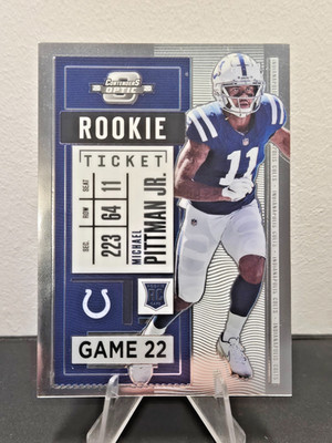 Michael Pittman Jr. Panini Contenders Optic Indianapolis Colts NFL #91 RC