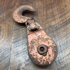 Vintage Lebus Snatch Box With Swivel Hook 8 Ton Made In Usa