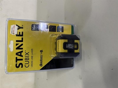 Stanley Cubix Linienlaser Grün   Selbstnivellierend, Kreuzlinien