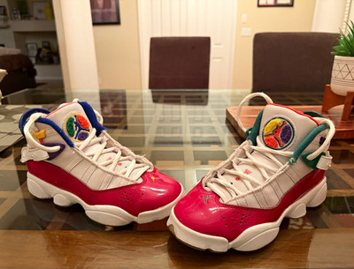 Jordan Air Jordan 13 Retro GS Basketball Sneakers 4Y White/Red CW7004-100