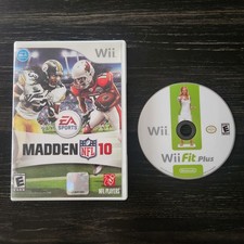 Madden NFL 10 (Nintendo Wii, 2009) Wii Fit Plus Lot Of 2