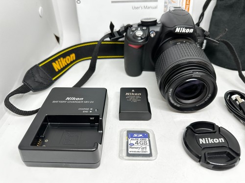 Nikon D3100 14.2MP DSLR Camera w/ AF-S Nikkor DX 55-200mm Lens - Picture 14 of 16