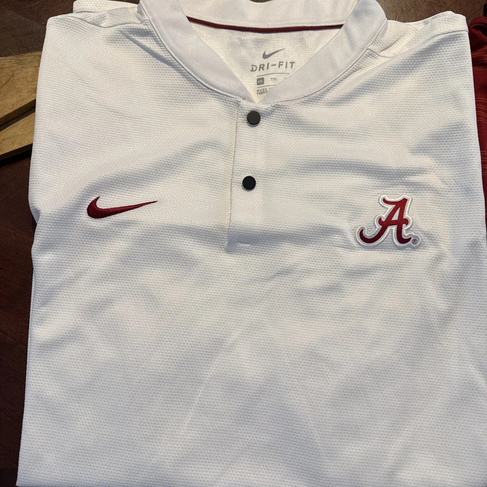 2 camisetas Nike para hombre Alabama Crimson Tide fútbol americano golf polos XL  Foto 4 de 4