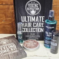 Viking Revolution Ultimate Beard Care Kit Hair Spray Oil Comb Powder Clay NEW