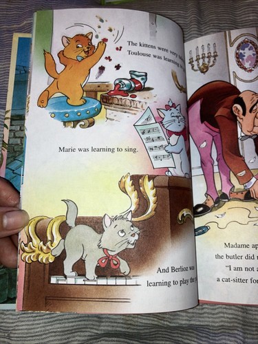 Meraviglioso Mondo della Lettura 1995 Gli Aristogatti Walt Disney Bambini Copertina Rigida. Nuovo - Foto 6 di 10