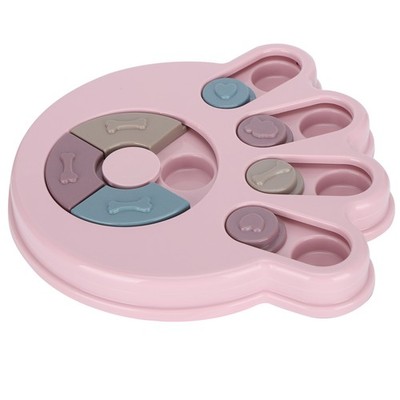 Shape Dog Slow Feeding Plate Cat Food Dispenser Tray Pet Interactive Puzzle Feed