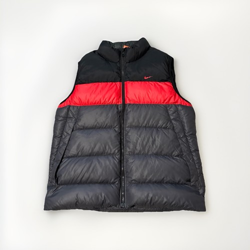 Nike Sportswear Down 550 Fill Weste Schwarz Rot Herren Gr. Large Unisex