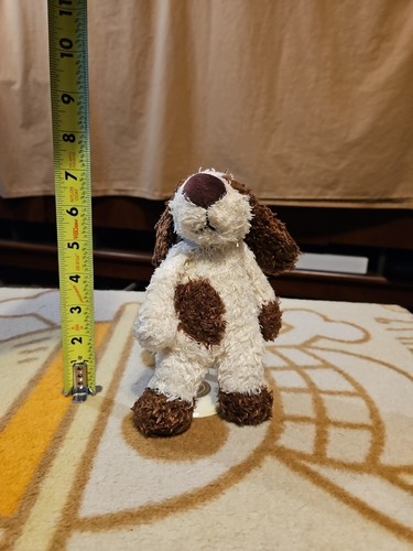 Jellycat London Approx 7” Bunglie Tot Malcolm Mutt Cream Brown Plush - Picture 2 of 11