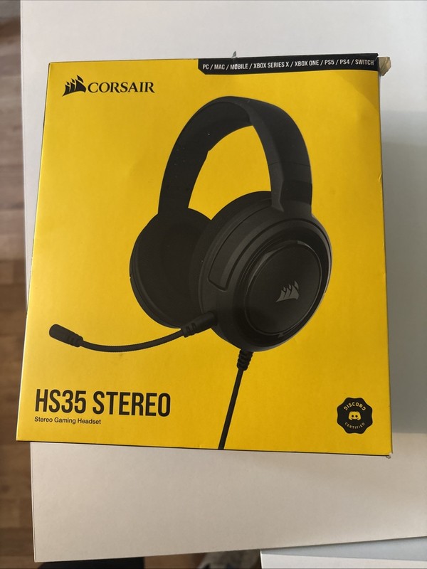 Corsair HS35 V2 Stereo Gaming Headset Wired Multi Platform Lightweight Black