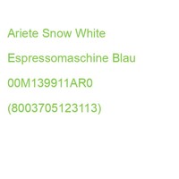 Ariete Snow White SiebträGermaschine Blau 00M139911AR0 (8003705123113)