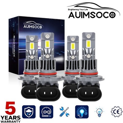 For Dodge Charger R/T SXT SRT Sedan 4-Door 2016-2023 Bright LED Headlights Bulbs