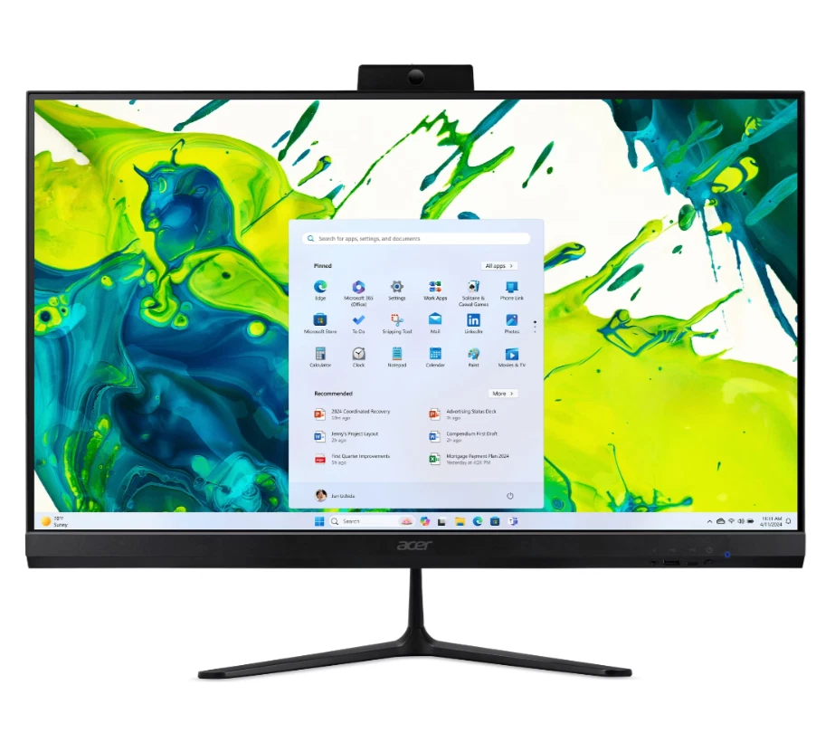 Acer Aspire C27 27" FHD Todo en Uno Escritorio Ryzen 5 16GB 512GB SSD Foto 2 de 4