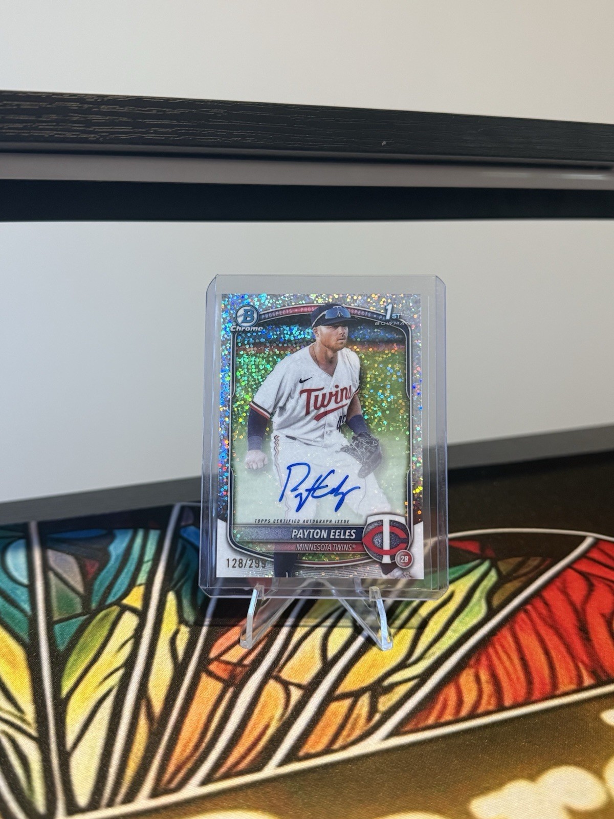 2025 Bowman Chrome Prospect Speckle Refractor /299 Payton Eeles #CPA-PE Auto