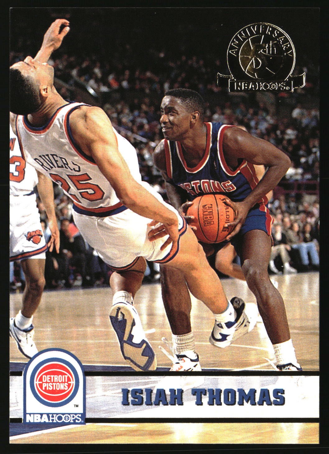 1993-94 Hoops #67 Isiah Thomas Fifth Anniversary Gold Free Shipping