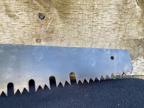 Vintage Large Tree Saw Lumberjack Logging Saw Old Tool Wall Art Farm Tool - Foto 14 di 14