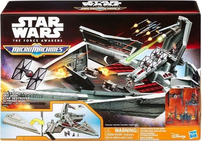 Star Wars Das Erwachen der Macht Micro Machines Sternenzerstörer Spielset & Dreierpack