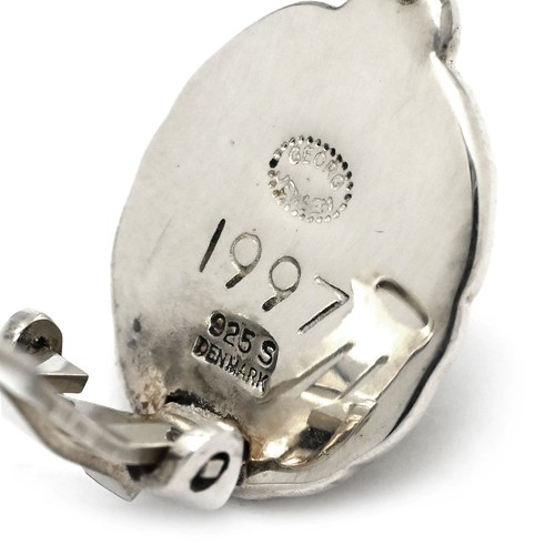 Georg Jensen Heritage Earrings 1997 Silver 925 Silver AG925 Excellent - Picture 5 of 6