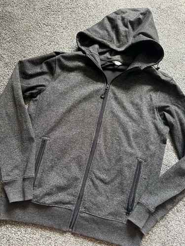 Mens NEXT Hoodie, Size Medium, Black Marl, Full Zip, Stretch - Picture 2 of 5